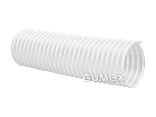 Vzduchotechnická hadice pro lehčí abraziva OREDA, 20/24,4mm, -0,4bar, PVC, PVC spirála, -15°C/+60°C, transparentní